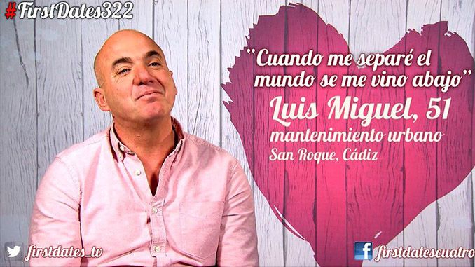 Luis Miguel, un sanroqueño muy romántico en el programa de First Dates de Cuatro