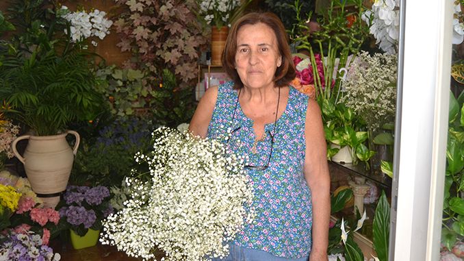 Catalina Montes, toda una vida trabajando entre flores