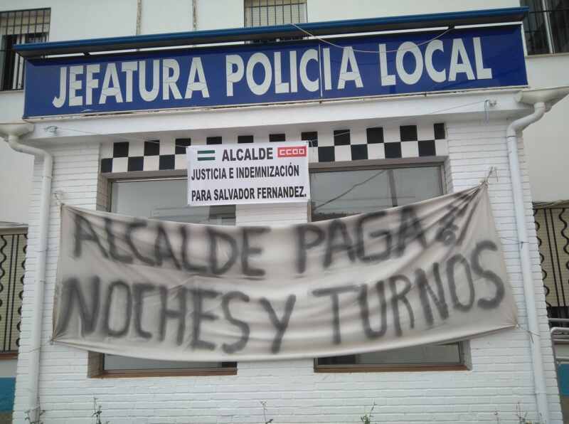 El Sindicato de la Policía Local de La Línea exige soluciones a los impagos de los turnos de noche y festivos