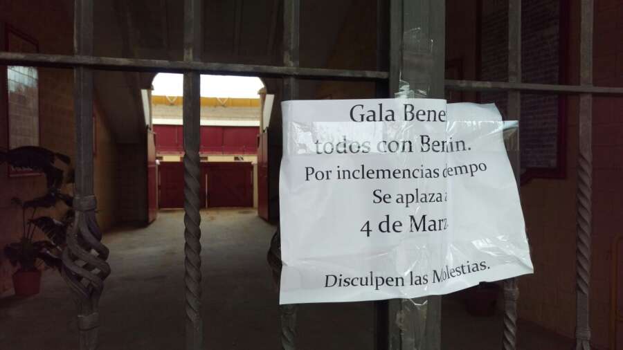 ÚLTIMA HORA Aplazada la Gala Benéfica 'Todos con Benjamín' debido a las condiciones climatológicas