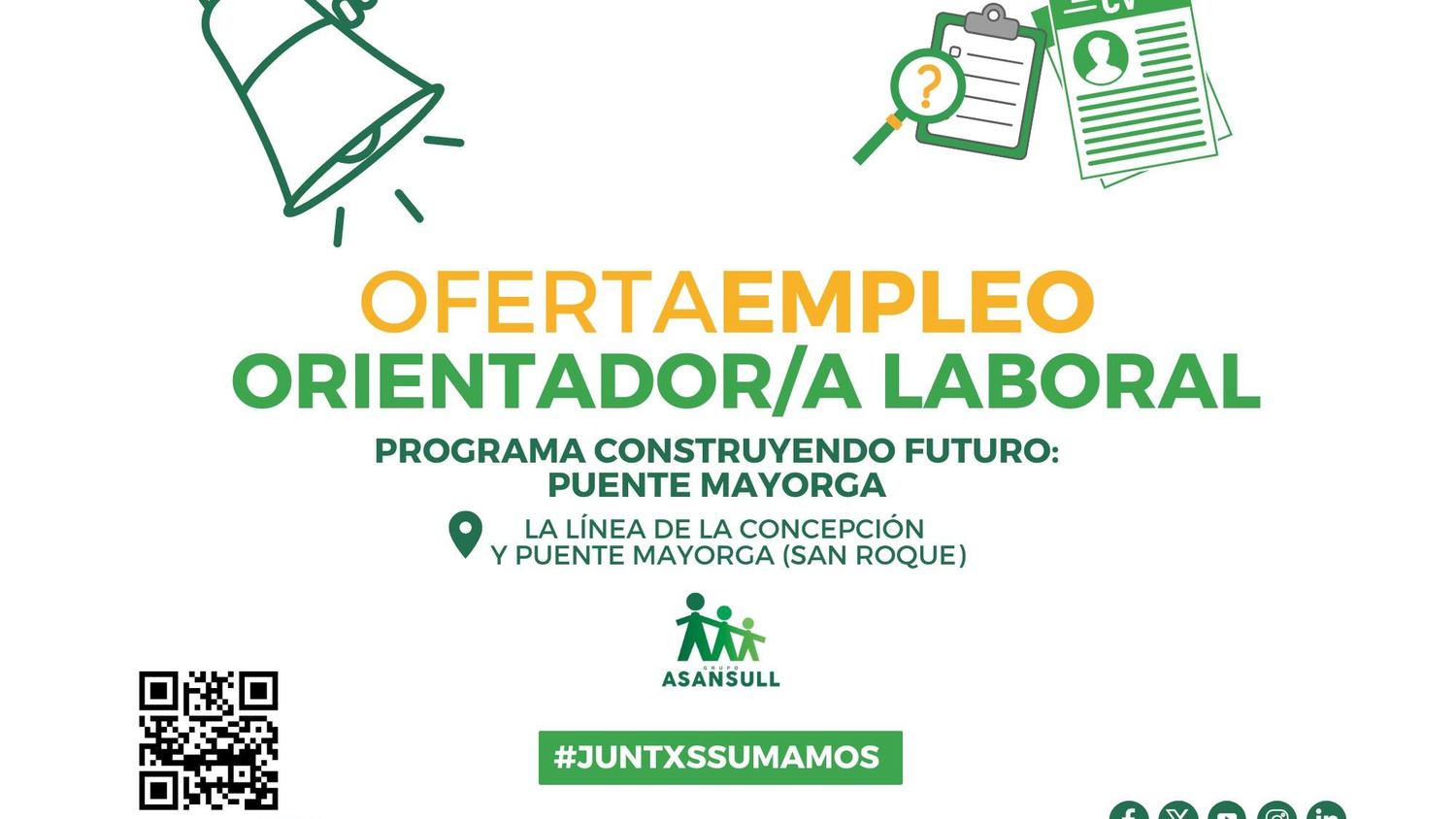 Asansull ofrece cuatro puestos de trabajo en La Línea y San Roque