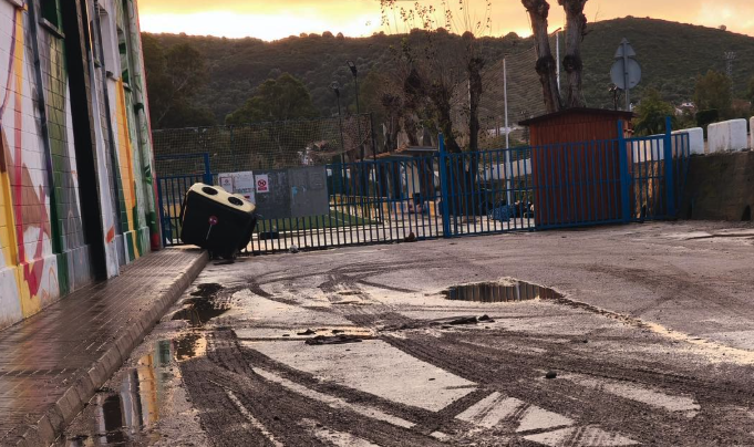 El Ayuntamiento de Tesorillo trabaja en recuperar las instalaciones municipales tras las borrascas