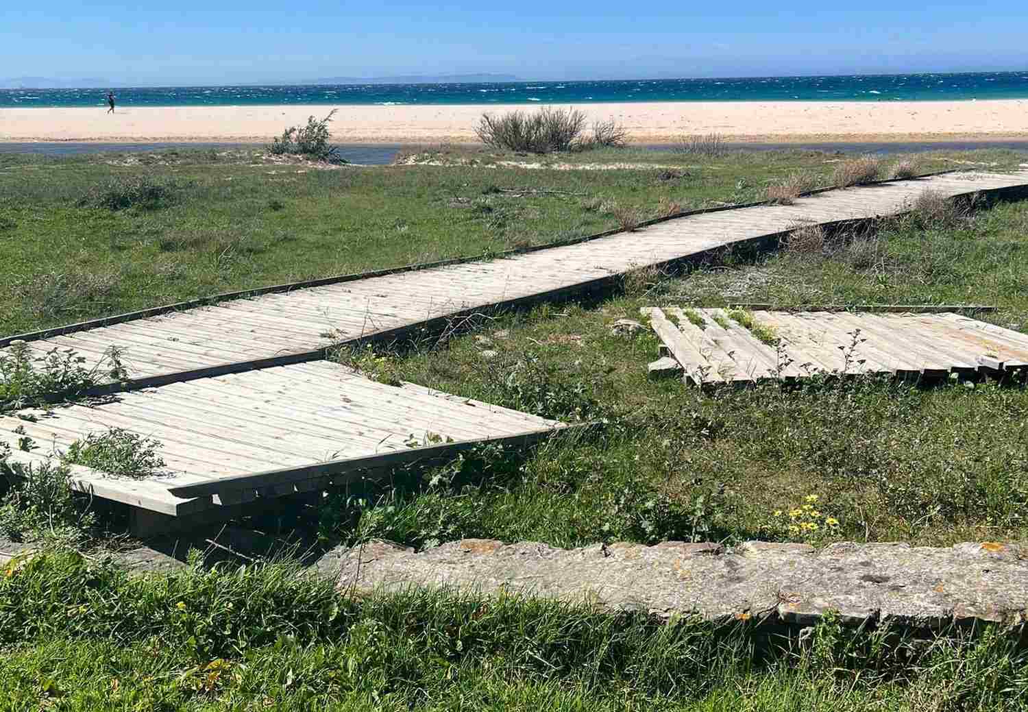 Denuncian la dejadez del gobierno local de Tarifa en playas y aparcamientos en plena Semana Santa