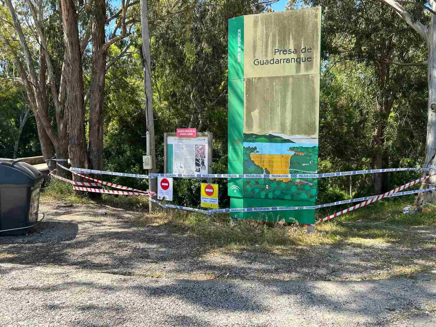Precintado el Sendero de la Mariposa Monarca en Castellar mientras arreglan los daños de las borrascas