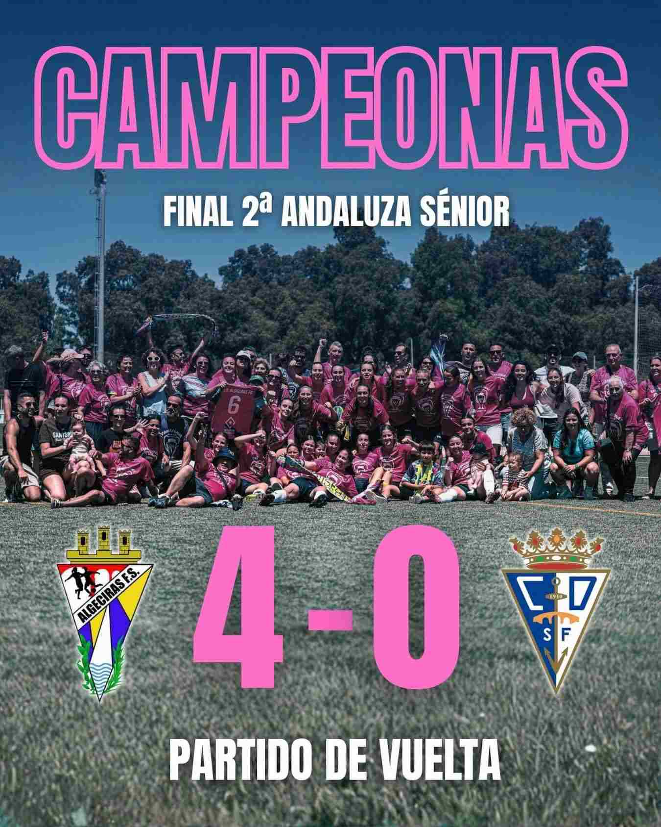 El Algeciras Femenino se proclama campeón de Cádiz y jugará la eliminatoria final por el ascenso a Tercera Federación