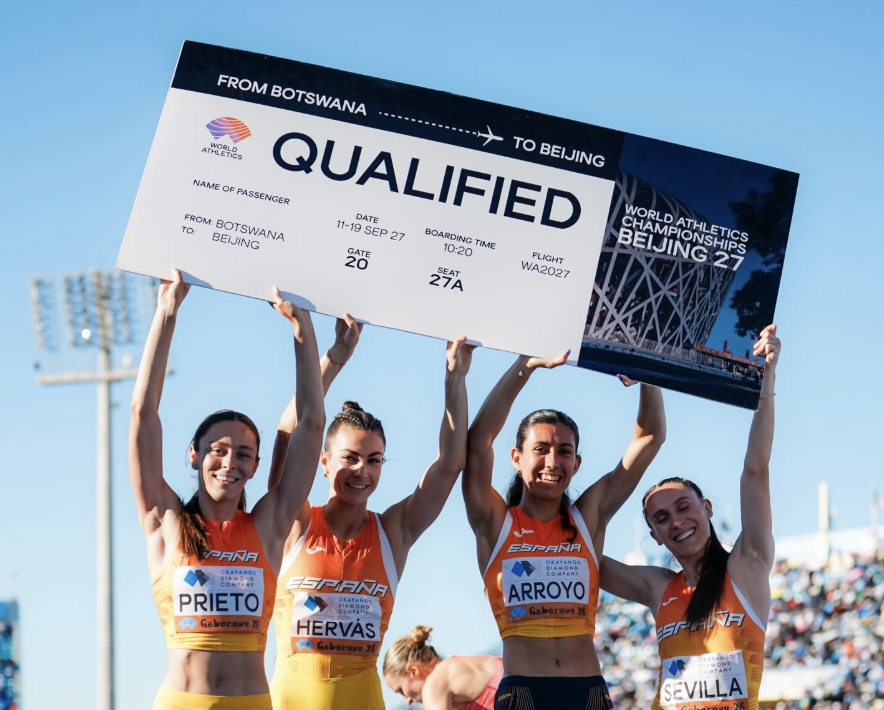 La barreña Ana Prieto lleva a España a la final del 4×400 en los World Relays y asegura el Mundial de 2027