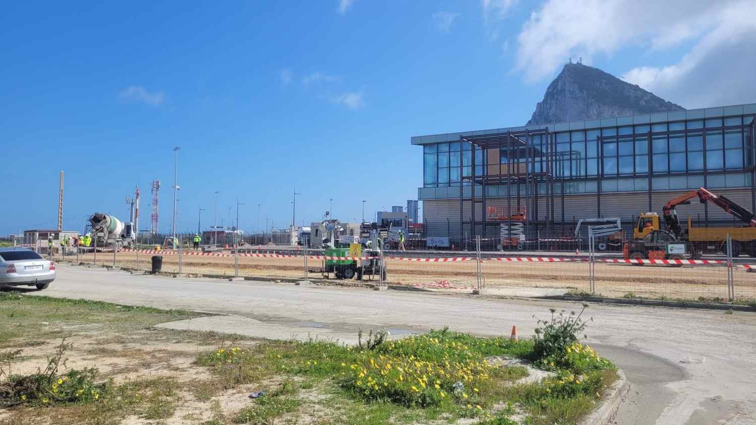 Las obras en el lado gibraltareño de la frontera terminan antes de lo previsto