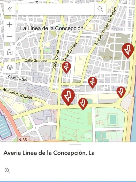 Una incidencia eléctrica deja sin luz a varios puntos de La Línea durante la mañana