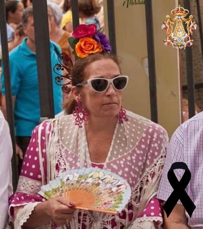 Pesar en la Hermandad del Rocío de La Línea por el fallecimiento de Charo Villero de las Doblas