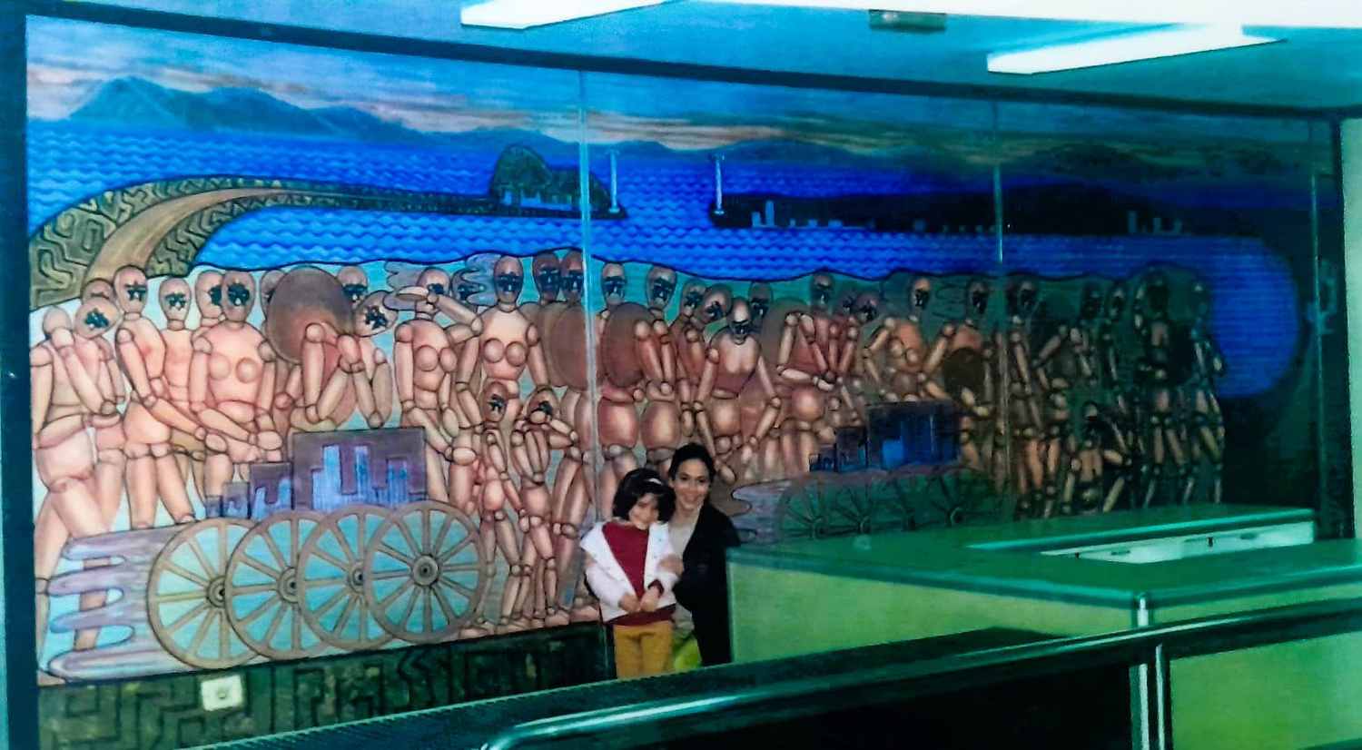 La Línea restaurará el mural ‘El éxodo de Gibraltar’, de Nacho Falgueras, tras su donación