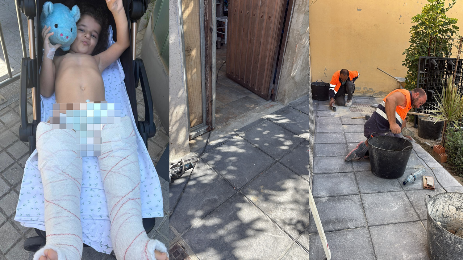 Ana, la sanroqueña con huesos de cristal, ya tiene la rampa de acceso a su vivienda