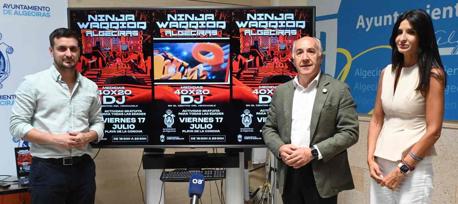 El castillo hinchable ‘Ninja Warrior’ llega el viernes 17 de julio a la playa de La Concha